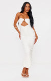 Nina | Robe blanche ajustée bustier