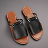 Majken - Platta sandaler med flätad rem
