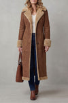 Joséphine - Manteau long doublé sherpa