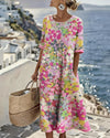 Elena | robe midi fleurie ample