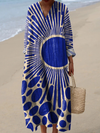 Robe à imprimé artistique géométrique moderne