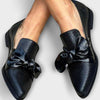 Ida - Svarta loafers med rosett