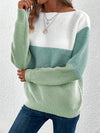 Mélanie - Pull patchwork tricolore