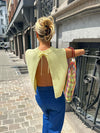 Amy | Haut cardigan tricoté dos nu
