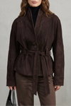 Perrine - Veste courte en laine croisée
