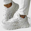 Gunnel - Vita mönstrade sneakers