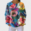 Lucile - Pull fleuri à grandes fleurs