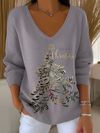 Noëline - Pull de fêtes à motif sapin