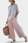 Virella | Blouse élégante en lin rose