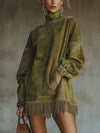 Darcie | Robe à col roulé