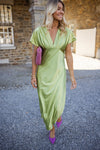 Eleonore™ | La robe en satin à col en V