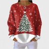 Victoire - Pull rouge esprit sapin