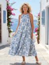 Isadora | Robe midi à volants, sans