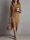 Claudia | Robe midi à pois