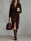 Isabel | Robe midi classique en velours