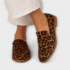 Pia - Loafers i brunt leopardmönster