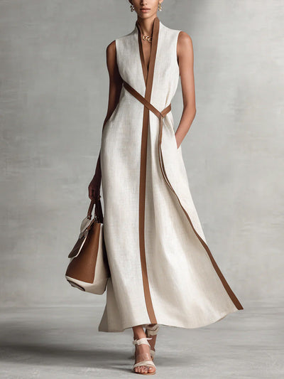 Harper | Robe longue portefeuille sans