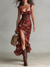 Sara | Robe longue à imprimé floral