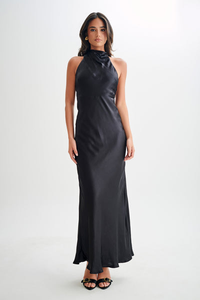 Aisha | Robe longue en satin