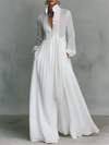 Alisa | Robe longue minimaliste en lin
