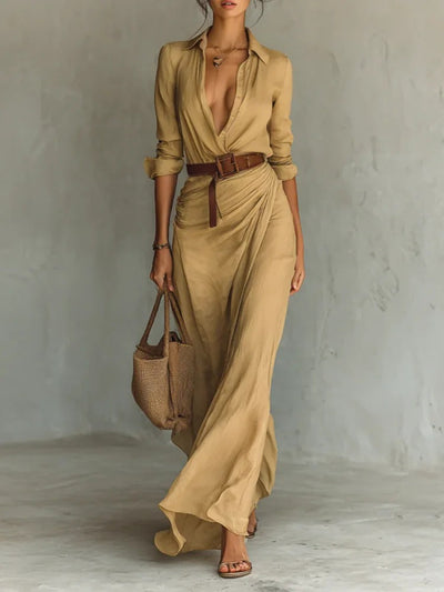 Amira | robe portefeuille élégante