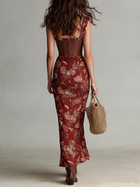Sara | Robe longue à imprimé floral