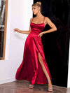 Alessia™ | Robe longue en satin