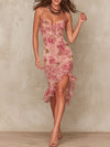 Rose | robe midi moulante élégante