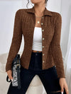 Charline - Cardigan tricoté uni