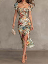 Carmen | robe midi fleurie rétro