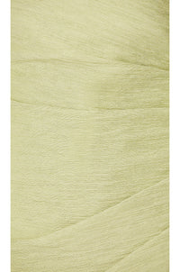 Tissu vert pistache texturé, aspect plissé fin pour robe longue sans manches