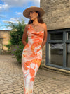 Galilea | Robe longue fleurie tropicale