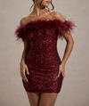 Velyndra | Robe courte à épaules dénudées