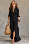Soline | Robe longue décontractée à col