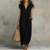 Josefina | Robe longue en lin texturé
