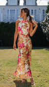 Minirva | Robe midi à col montant