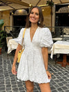 Raphaela™ | Robe bouffante brodée
