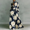 Lanna – Robe longue fleurie boutonnée