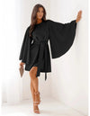 Cora | robe élégante unie à manches