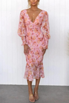Megan - Robe midi à imprimé floral