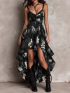 Avelinne - Imprimé floral bohème noir