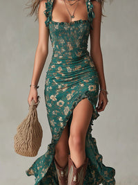 Mika | Robe longue rétro bohème