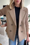 Olivia – Blazer en maille croisé