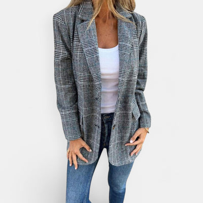 Abby - Blazer classique à carreaux